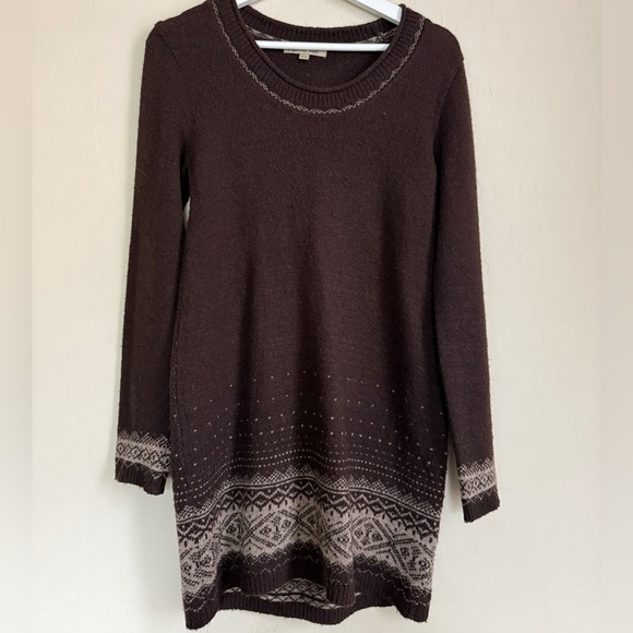 thursday island Dresses & Skirts - Thursday Island Fair Isle Patterned Women's Sweater Tunic Dress Small